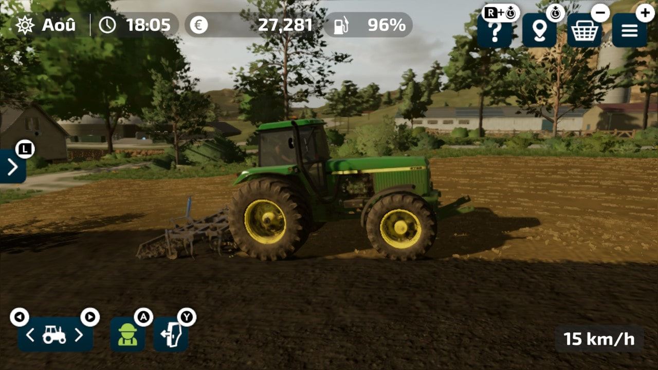 Travailler les champs dans Farming Simulator 23