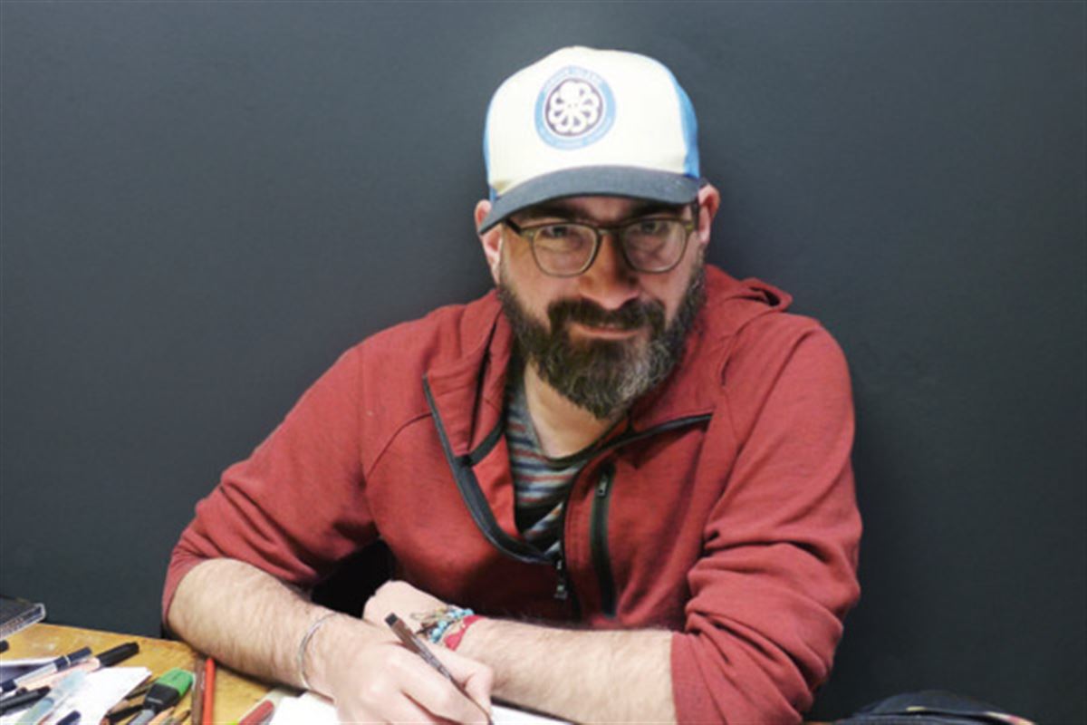 Julien Neel, l'auteur de la bande dessinée LOU! en dédicaces à la Fnac Nice
