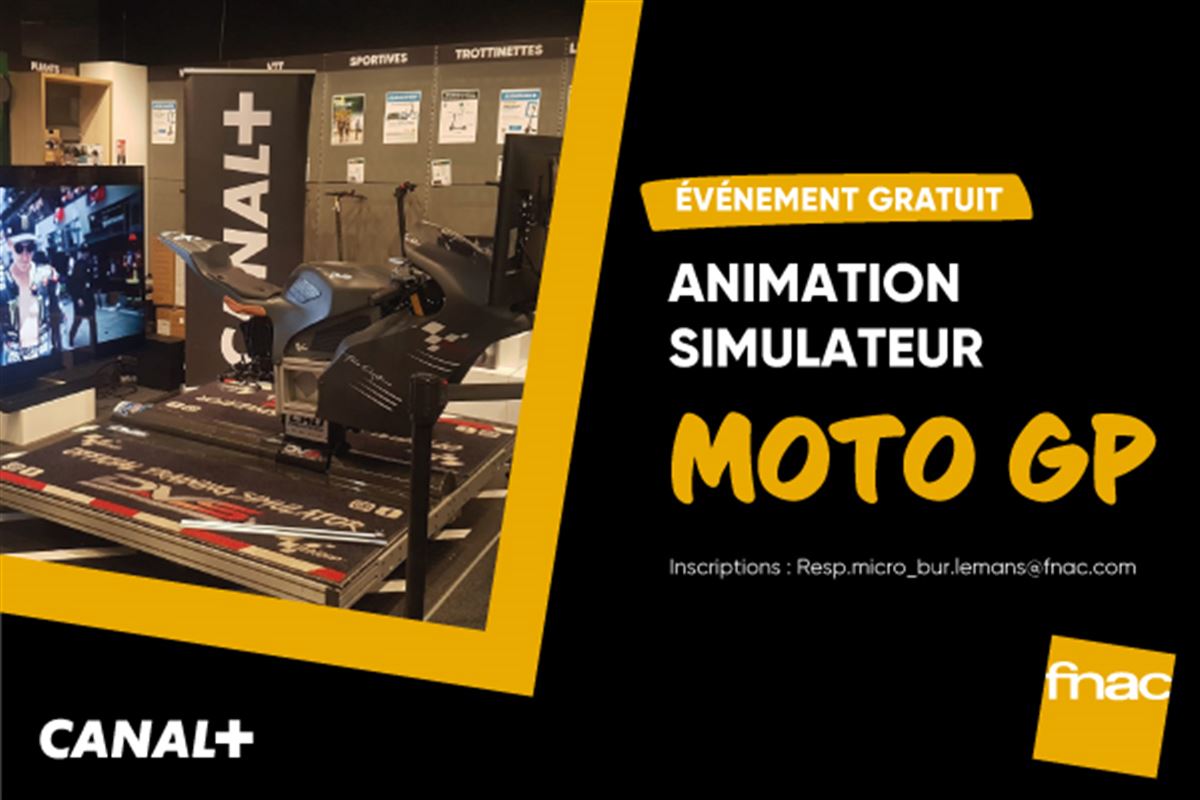 Animation simulateur Moto GP