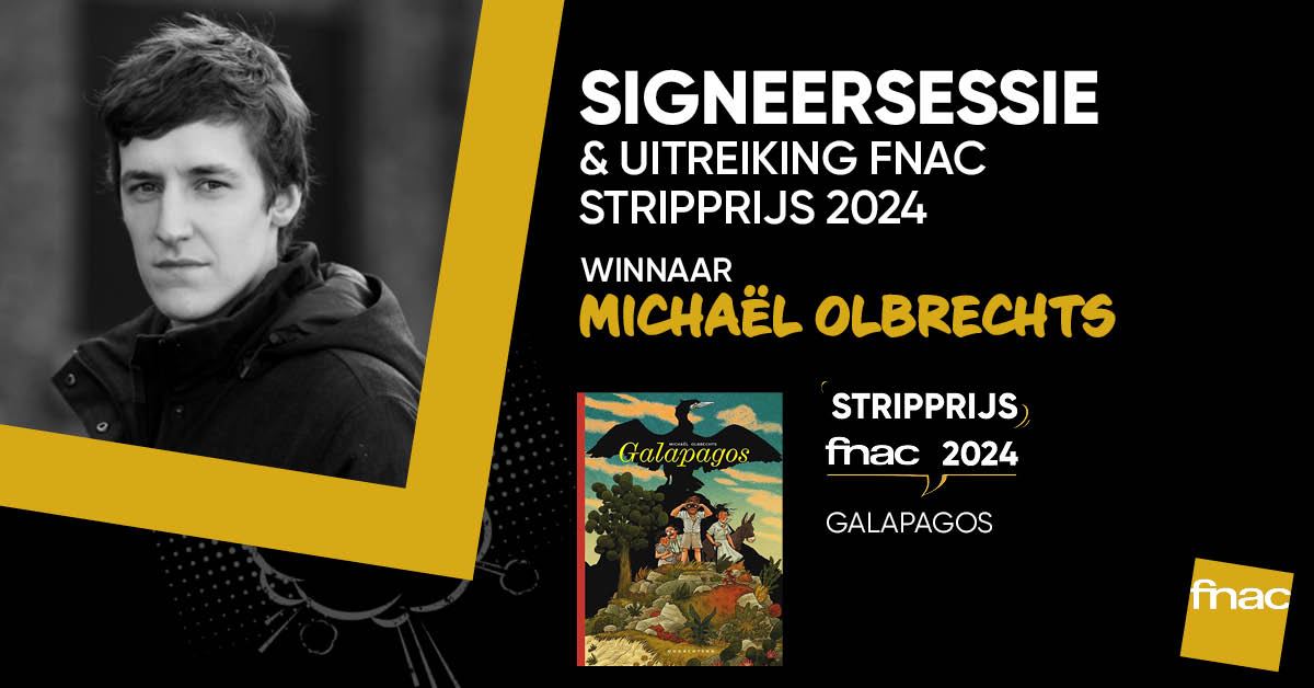 Michaël Olbrechts wint met ‘Galapagos’ de Fnac Stripprijs 2024