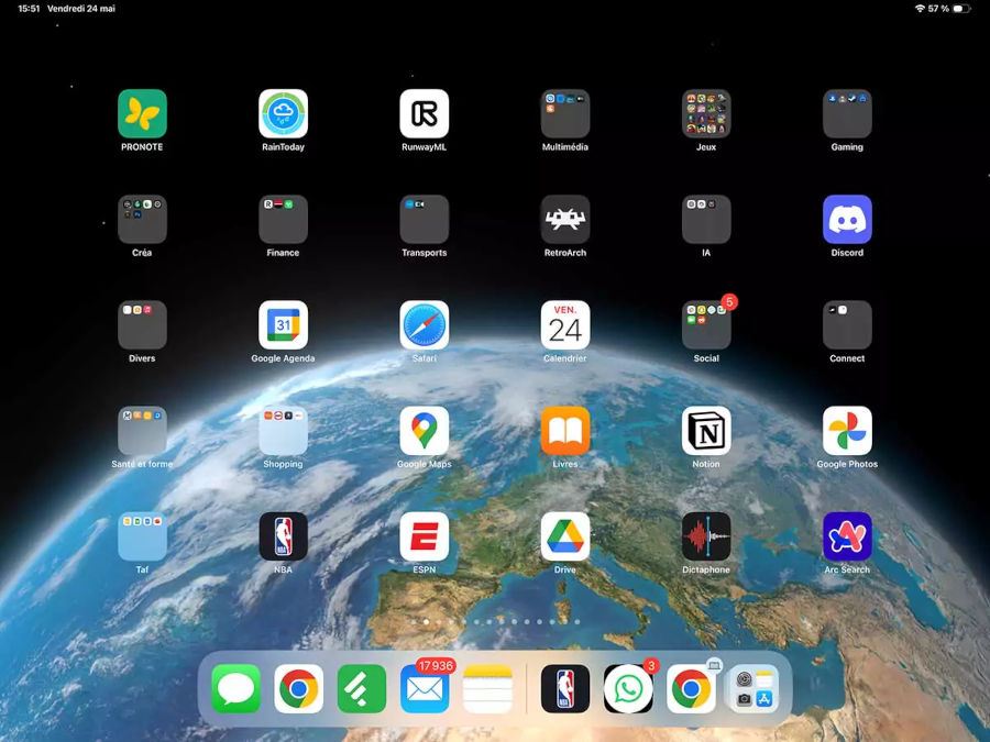 iPad Pro M4 écran applications