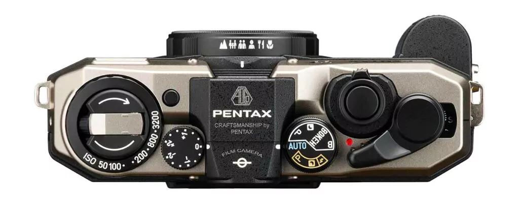 Pentax 17 vue du dessus