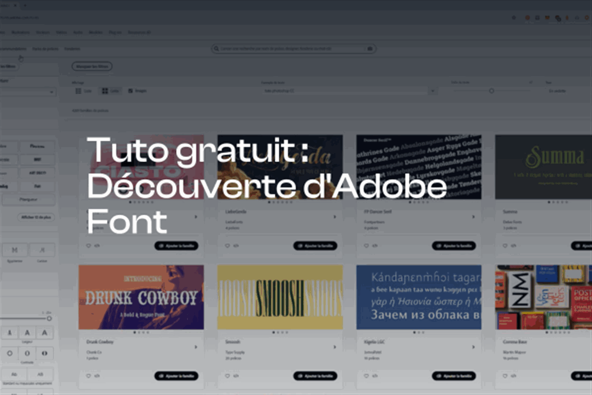 Formation gratuite en vidéo : découverte d'Adobe Font