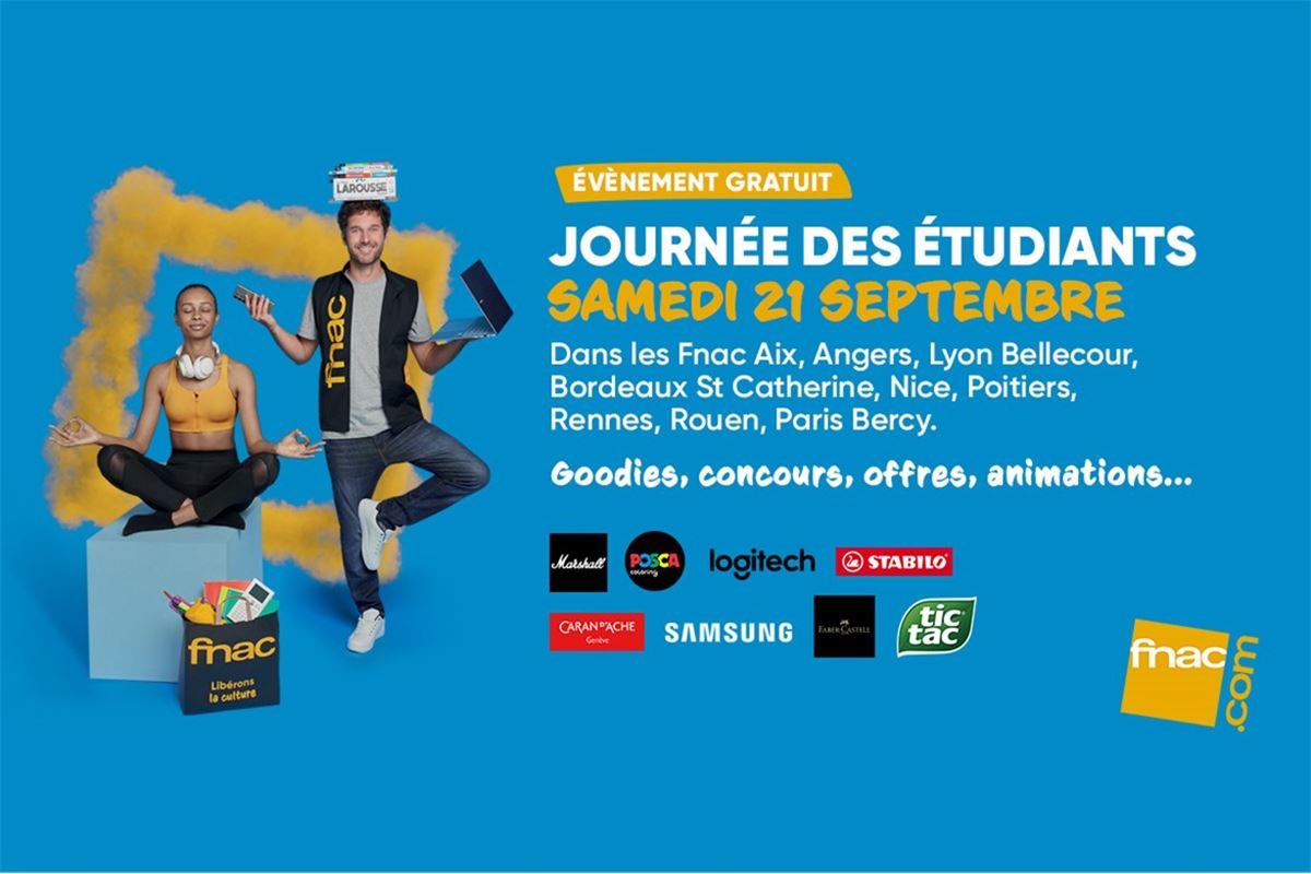 La Journée des étudiants à la Fnac Angers | Animations et offres exclusives !