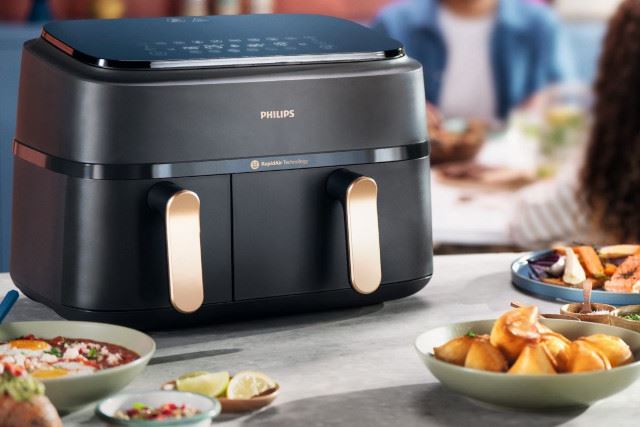 Philips Airfryer Series 3000 NA352: Olievrije Friteuse Met Dubbele Mand