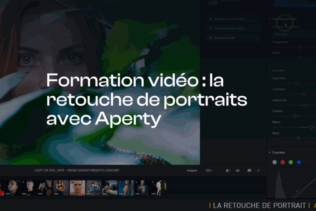 La retouche de portraits avec Aperty