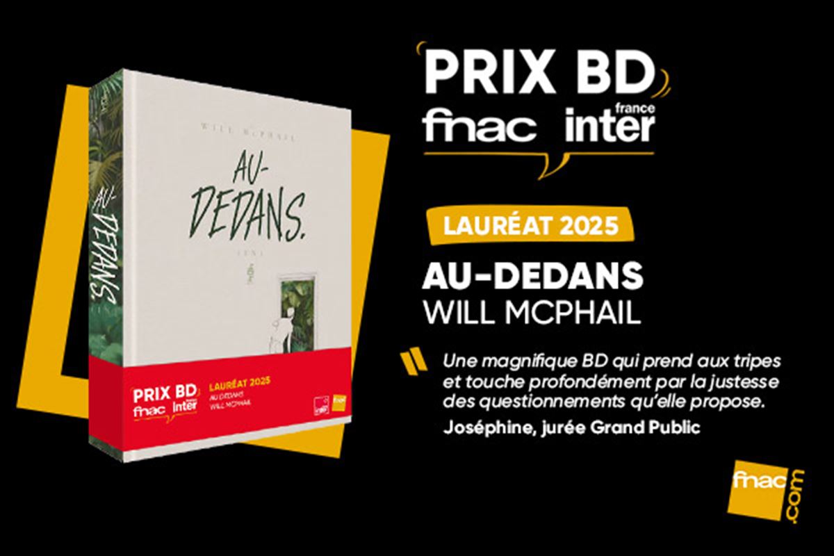 Prix de la BD Fnac France Inter 2025 : le lauréat et la sélection des titres en lice