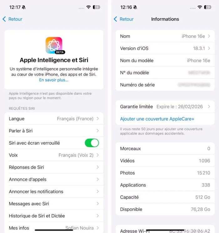 iPhone 16e apple intelligence