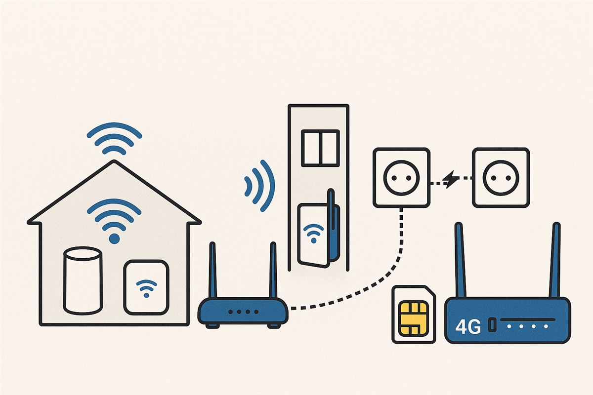 Routeur Mesh, répéteur WiFi, kit CPL, WiFi 4G : que choisir en cas de problème de connexion ?