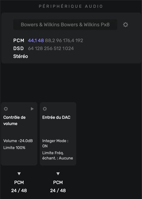 Casque application Audirvana
