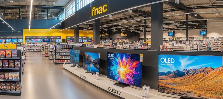 Rayon TV magasin Fnac - Gemini Pro