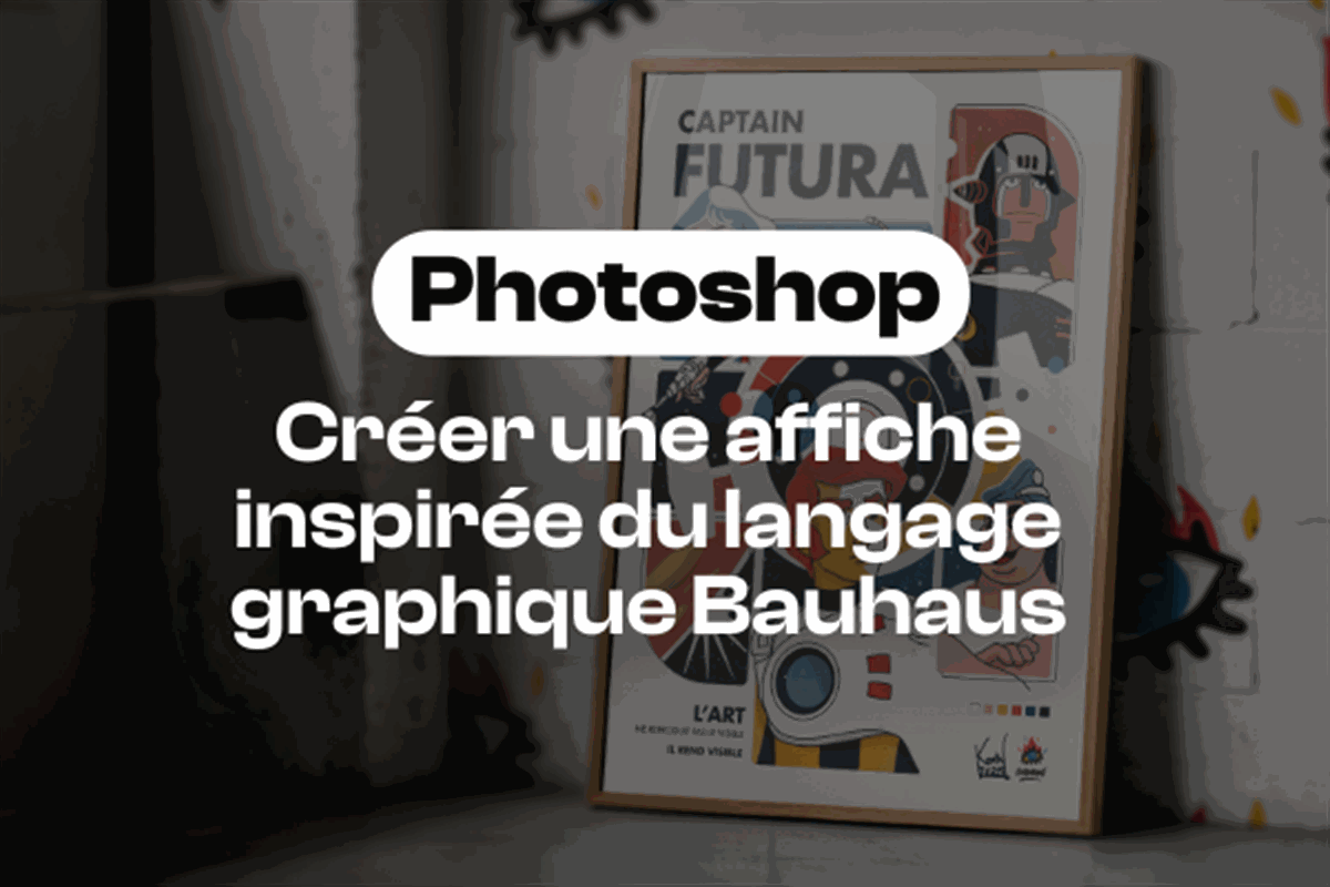Créer une affiche graphique inspirée du Bauhaus