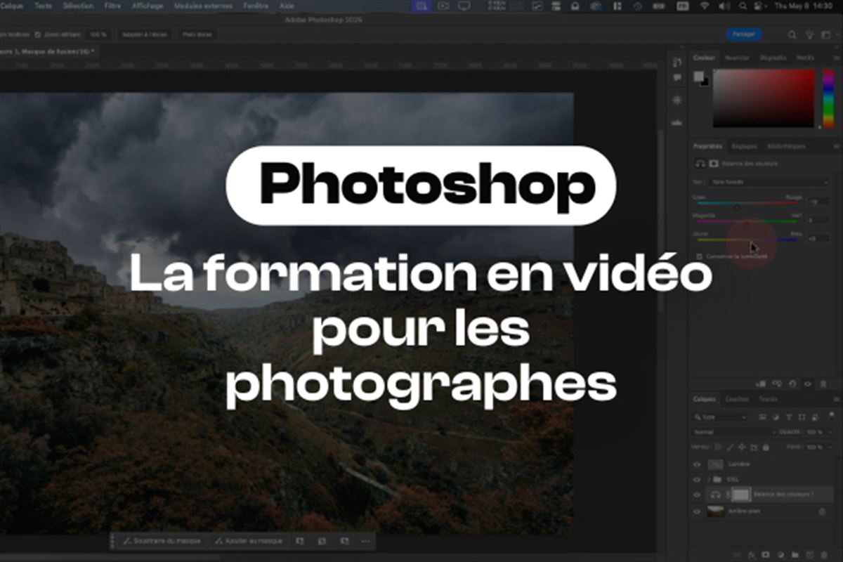 La formation Photoshop pour les photographes