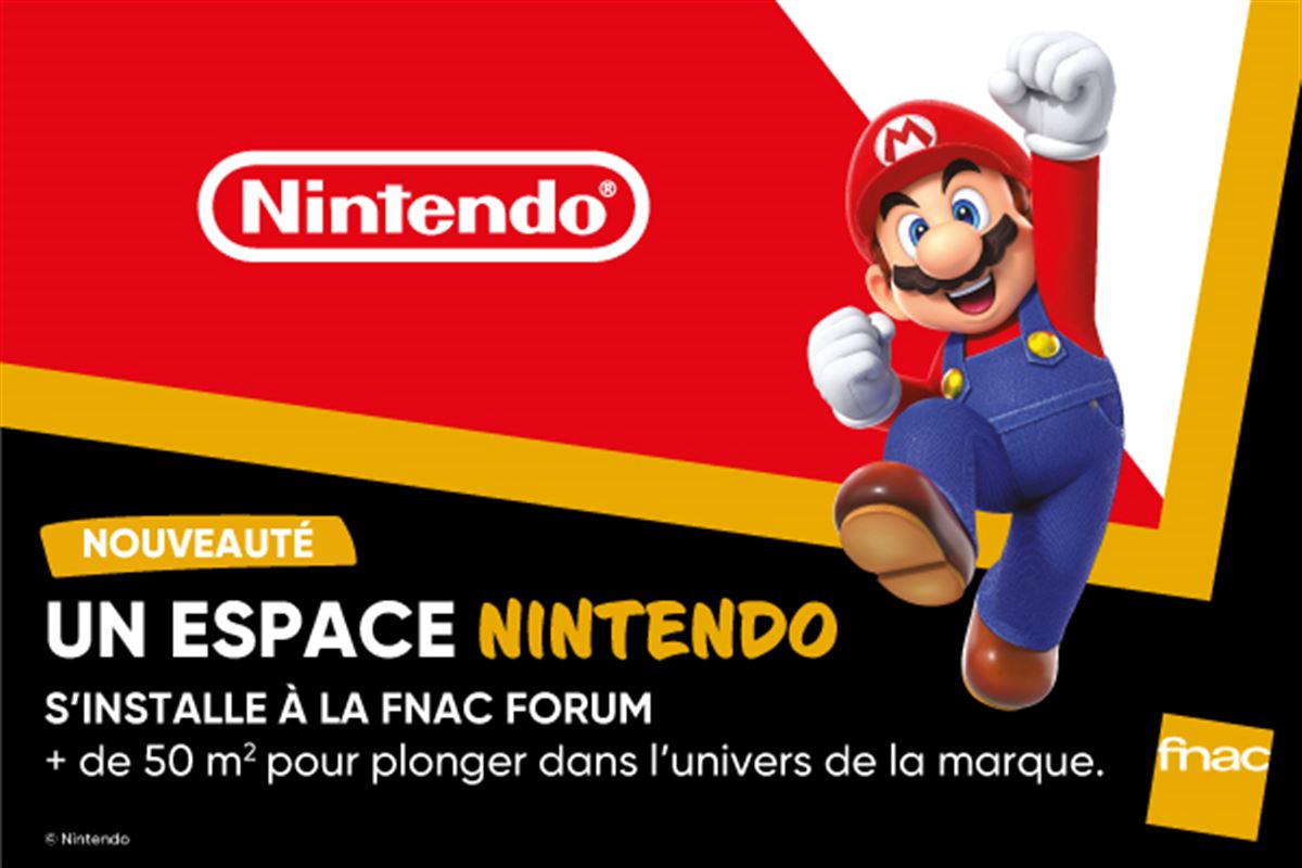 Un espace Nintendo s'installe à la Fnac Forum !