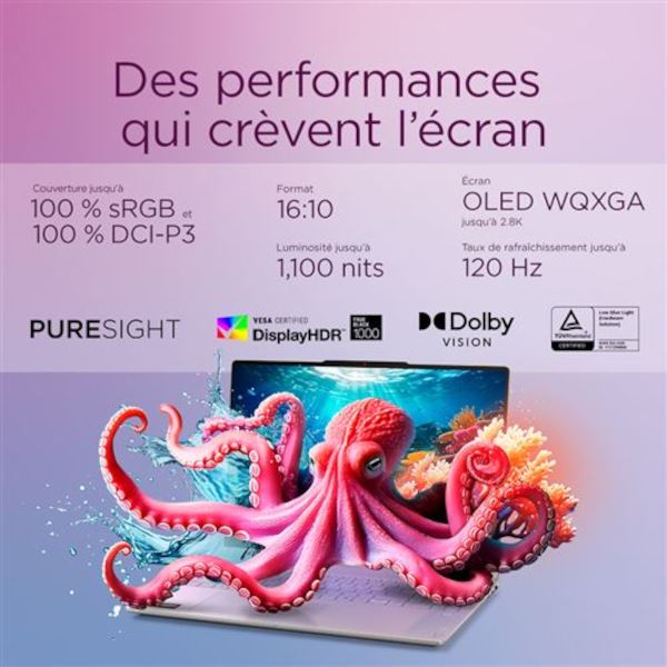 Lenovo PC 2 en 1 performances