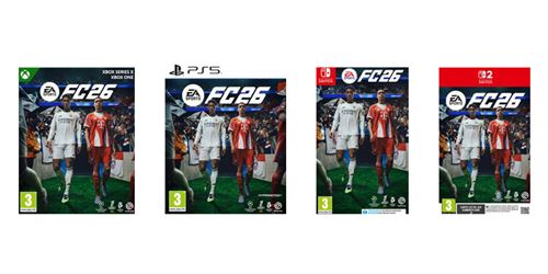 Verschiedene Editionen von EA Sports FC 26: PS5, Xbox und Switch 1 & 2