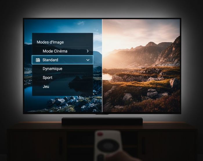 Mode de base image TV