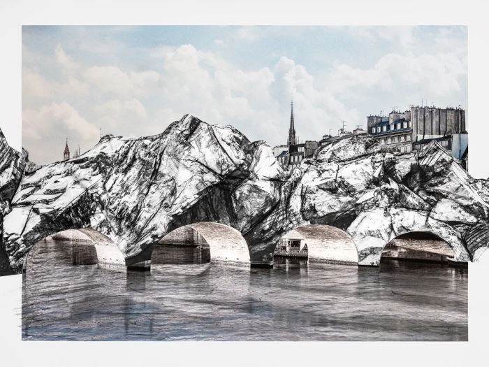 JR oeuvre d'art pr&eacute;vue pont neuf