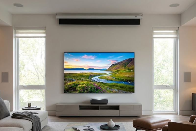 TV géante ou vidéoprojecteur 4K : quelle solution choisir pour votre salle cinéma ?