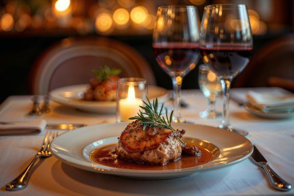 romantisches Abendessen zu Hause