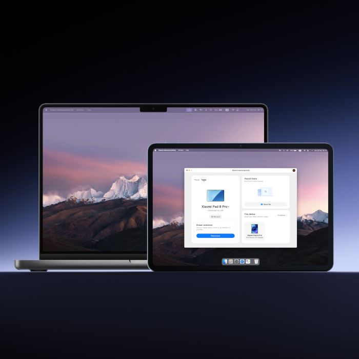 Xiaomi Pad 8 interconnectivité Apple