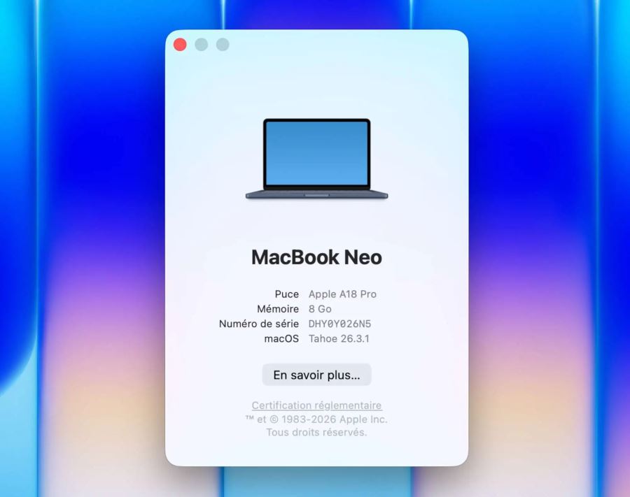 MacBook Neo RAm