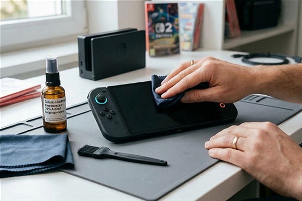 Nintendo Switch 2 : comment bien nettoyer et entretenir sa console