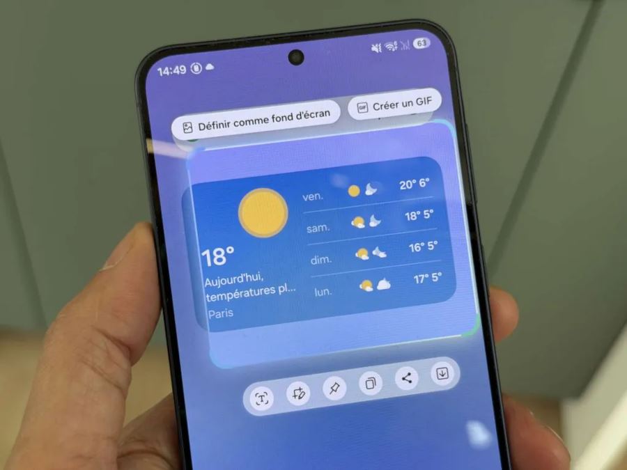 Samsung A37 et 57 IA interface 2