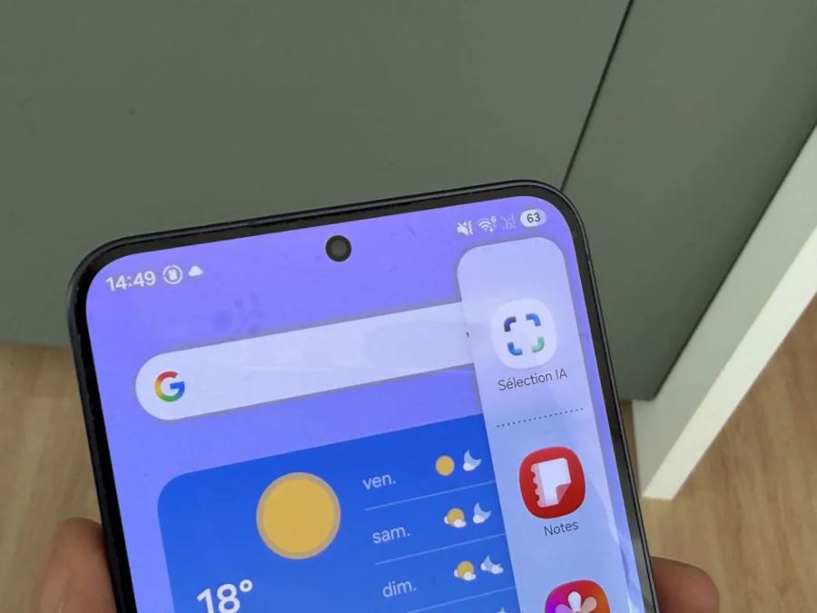 Samsung A37 et 57 IA interface