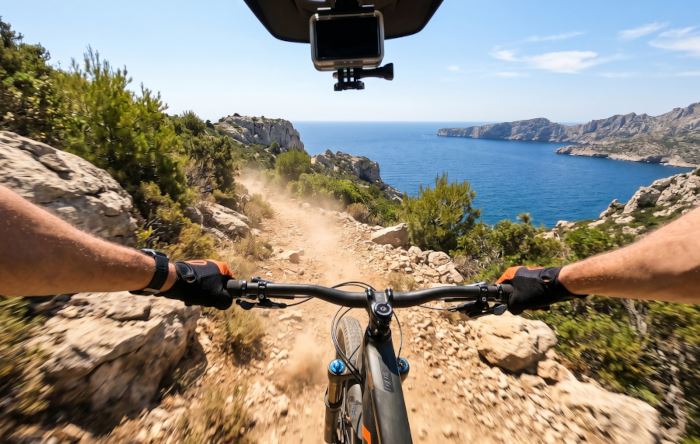 Caméra embarquée VTT