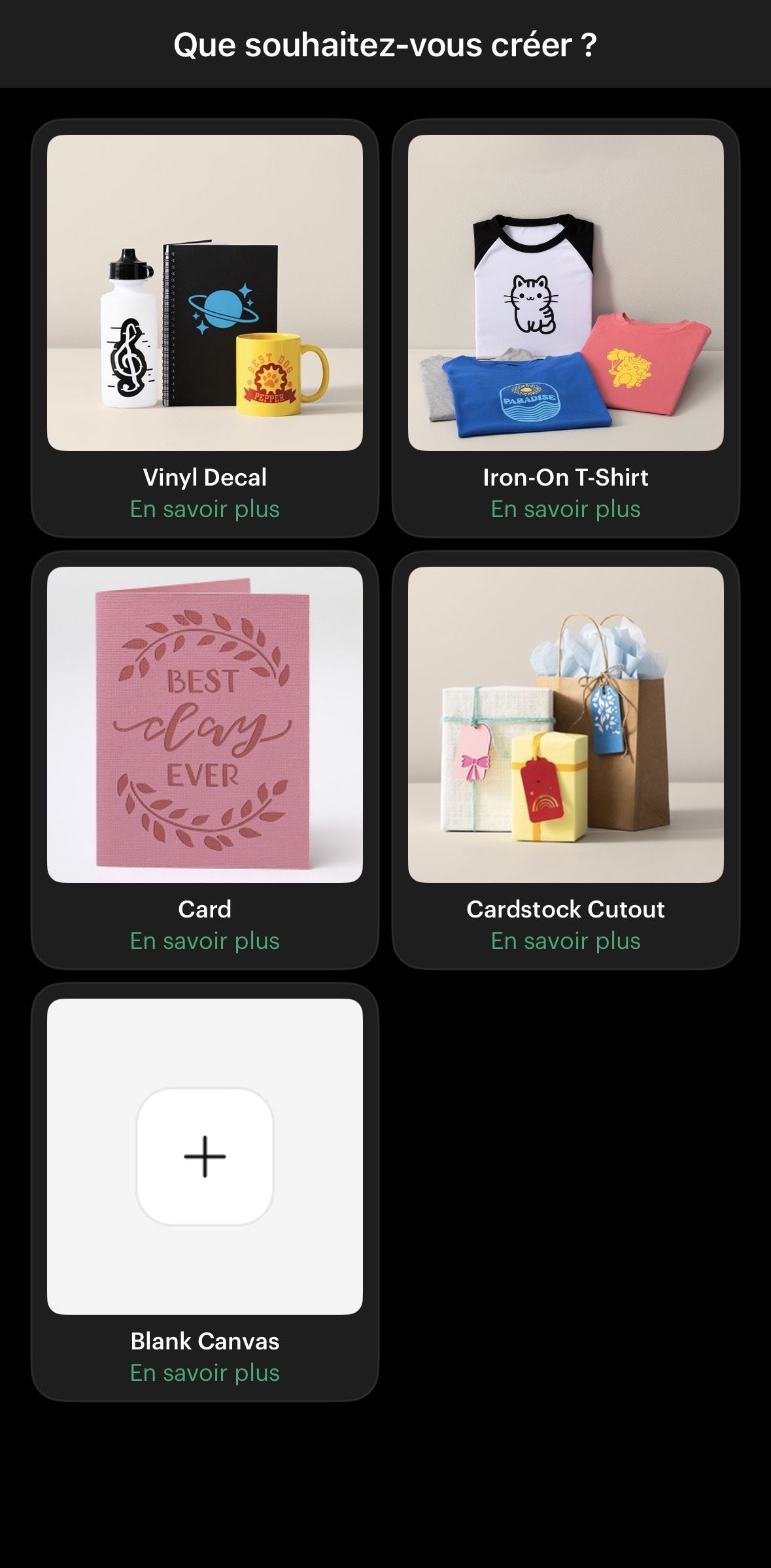 Test Cricut Création
