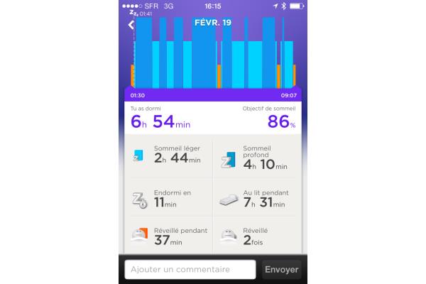 Jawbone Up 24 - Sommeil