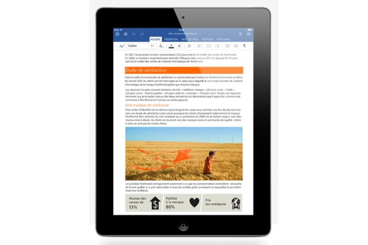 Office arrive sur iPad, enfin !