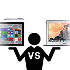 Face à face : Apple Macbook Air 13,3" vs Microsoft Surface Pro 3