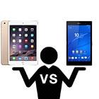 Face à face : iPad Mini 3 7,9" vs Sony Xperia Z3 Tablet Compact 8"