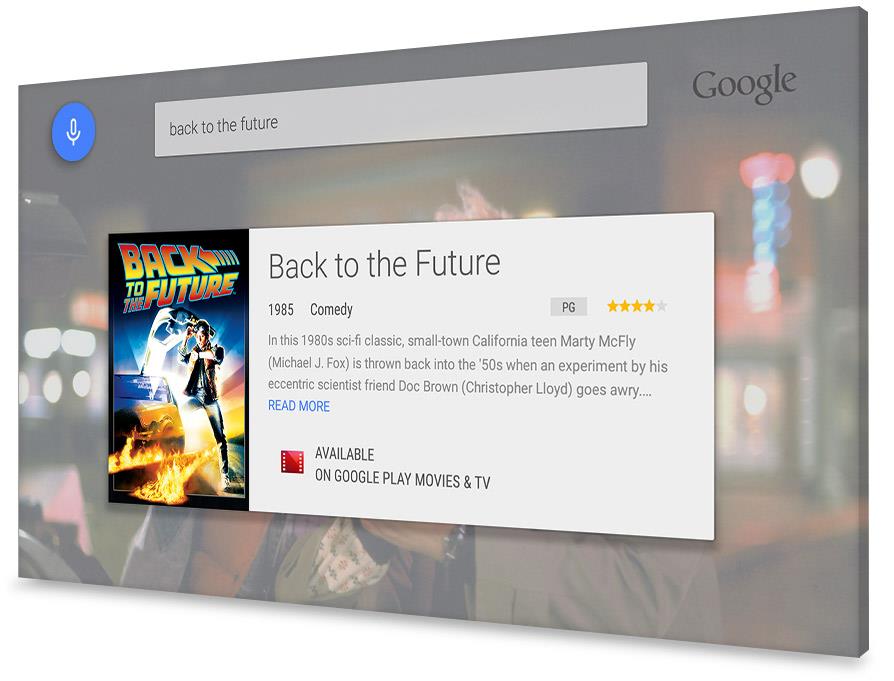 android tv back to the future