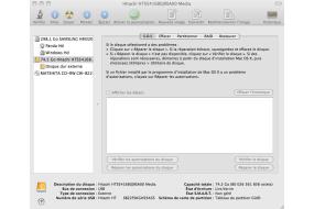 Sélection de mon disque dur dans Mac OS X