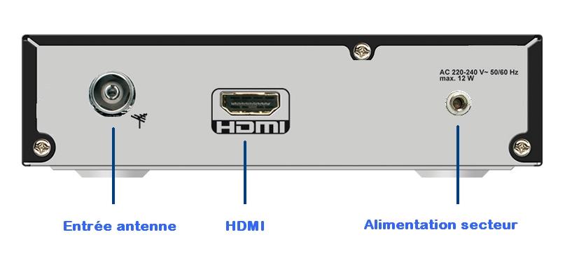Décodeur TNT HD Star Box - Réception Télévision Numérique Terrestre - Format DVB-T2 H.265