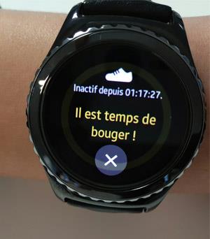 Bouger notification GEAR S2