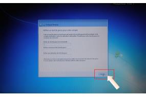 Ecran saisie du mot de passe dans Windows 7