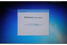 Ecran finalisation de l'installation de Windows 7