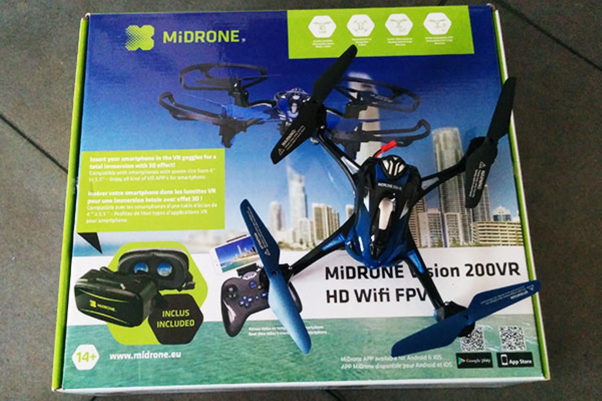 MiDrone Vision 200 VR HD, un minidrone qui a tout d’un grand !