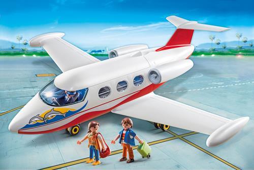 Playmobil-Summer-Fun-6081-Avion-avec-pilote-et-touristes