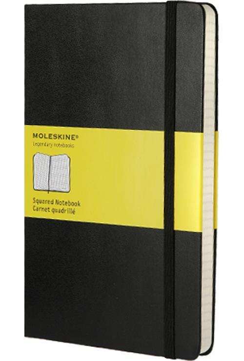 Carnet-Moleskine-Grand-format-13-x-21-cm-Pages-quadrillees-Couverture-rigide-Noir