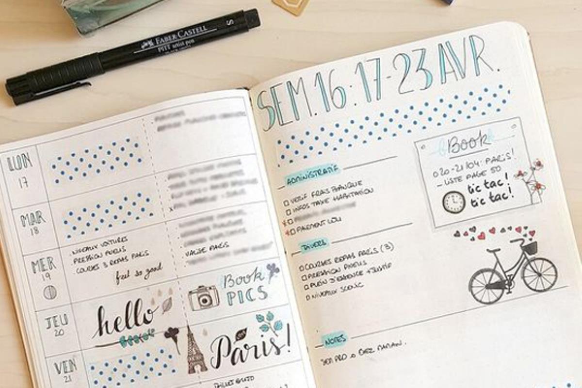 Bullet Agenda 2022 : comment s'organiser avec un agenda façon bullet  journal 