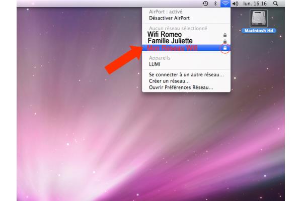 comment se connecter au wifi sur mac