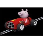 Carrera First Peppa Pig Soapbox Race Circuit de course I Circuits de course  électriques et voitures de machines à sous à l'échelle 1:50 I pour jusqu'à  2 joueurs I pour enfants à