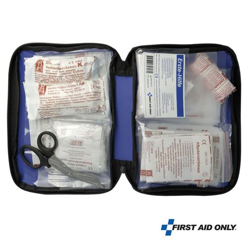 FIRST AID ONLY Trousse d'urgence à fermeture éclair 50 pcs Bleu