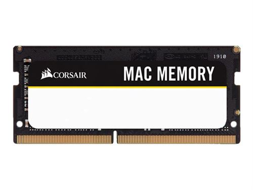 CORSAIR Mac Memory - DDR4 - kit - 16 Go: 2 x 8 Go - SO DIMM 260 broches - 2666 MHz / PC4-21300 - CL18 - 1.2 V - mémoire sans tampon - non ECC