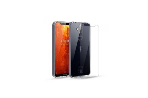 IBROZ Clear case et verre trempé pour Nokia 8.1